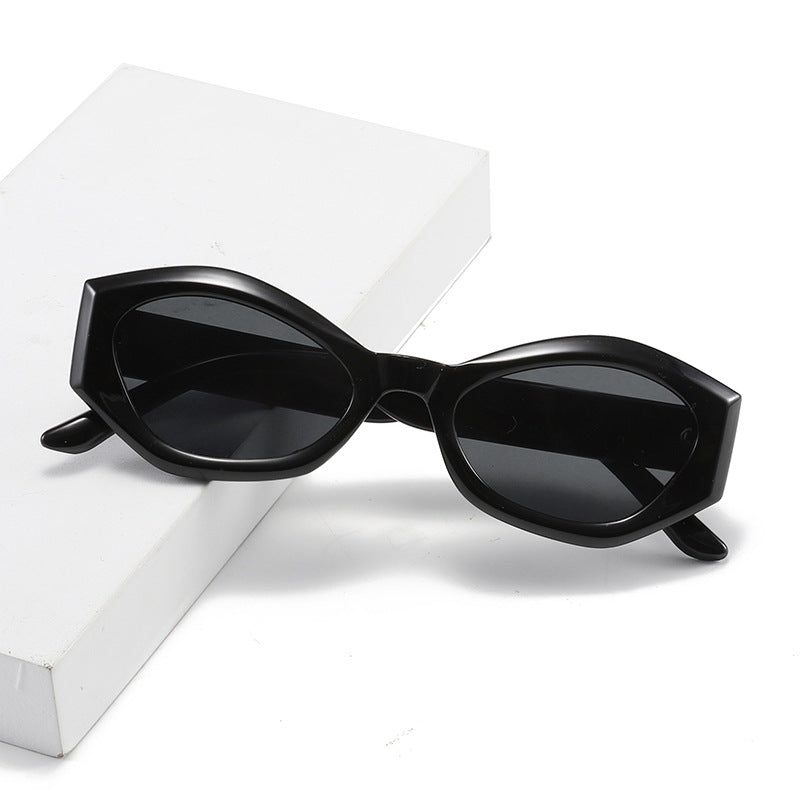 Wholesale New Vintage Cat Eye Frameless Heart Sunglasses AC